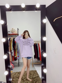 [Shop chuyên chụp ảnh thật] Áo sweater tím