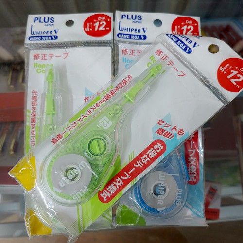 ✅ Viết Xóa Kéo - Băng Xóa Whisper V - Plus Japan - Độ dài 12M