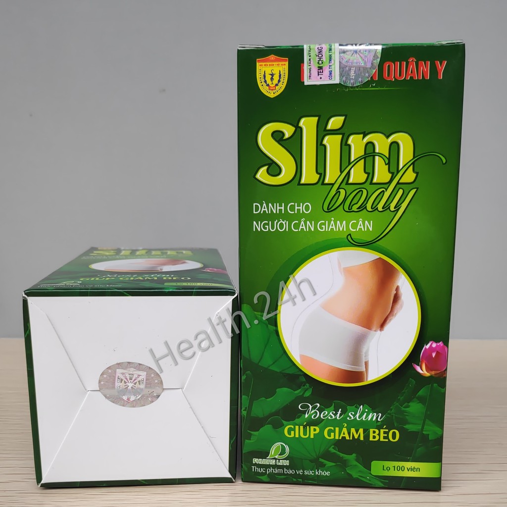 Liệu trình Giảm Cân hiệu Quả 1 Slimbody + 1 Trà Slimutea Học Viện Quân y