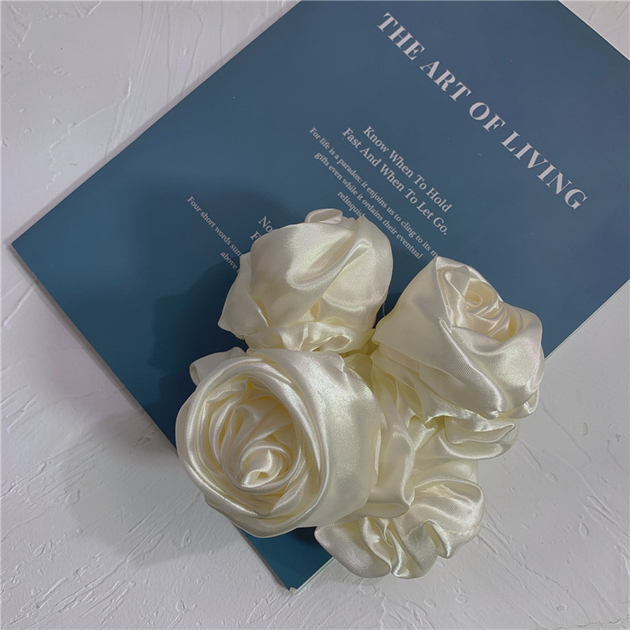 Dây Buộc Tóc Phối Hình Hoa Hồng Hợp Thời Trang Cho Nữ