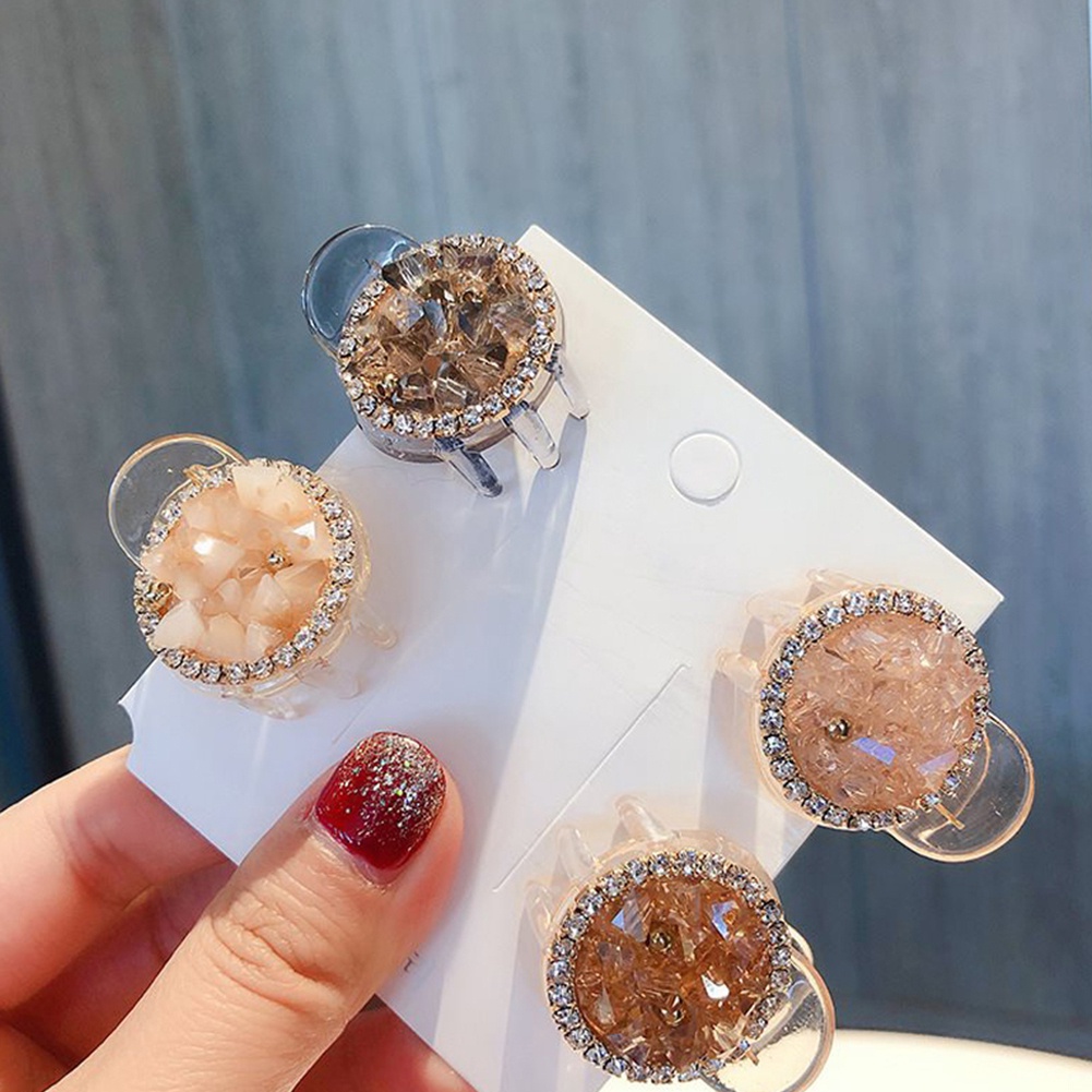 Kẹp Tóc Đính Đá Kiểu Dáng Xinh Xắn Cho Nữ