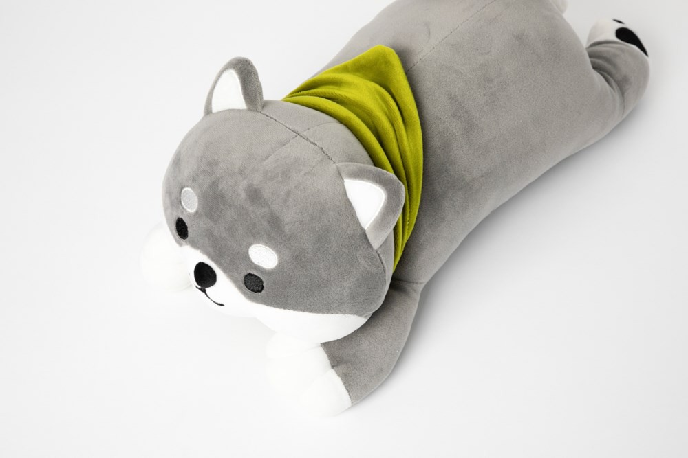 Gối Ôm ARTBOX Hàn Quốc Hình Chú Cún Shiba Đáng Yêu Màu Xám