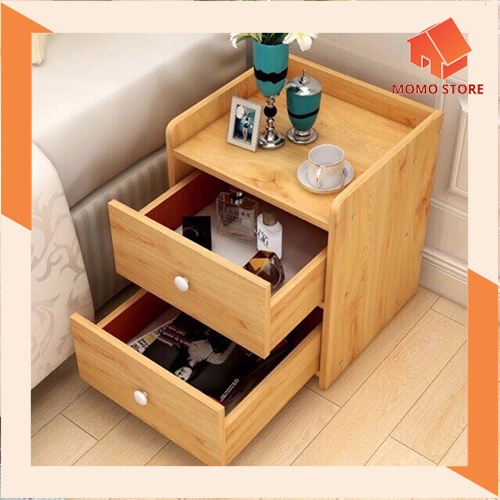 Tủ Để Đầu Giường,☀️FREESHIP ☀️ Tủ Phòng Ngủ Vân Gỗ Lắp Ghép - Loại 1 Ngăn Kéo