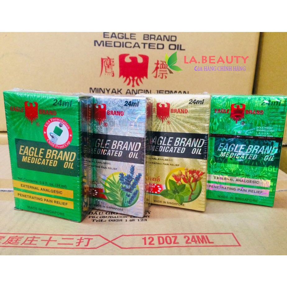Dầu Gió Con Ó 2 Nắp 24ml Hàng Nội Địa Mỹ