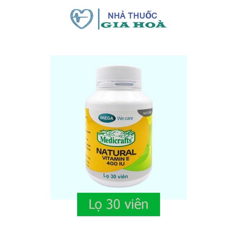 Vitamin E 400 IU Natural (ENAT) - Hỗ trợ làm đẹp, sáng da, giữ ẩm, chống lão hóa