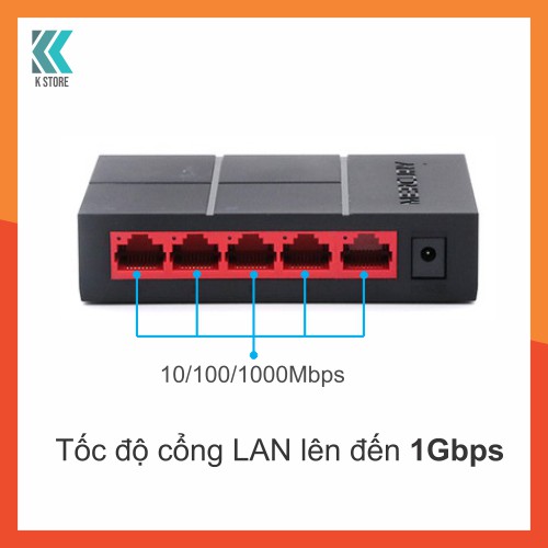 Bộ chi mạng Switch cổng LAN 1000Mbps/1Gbps Mercury - 5 cổng/ 8 cổng