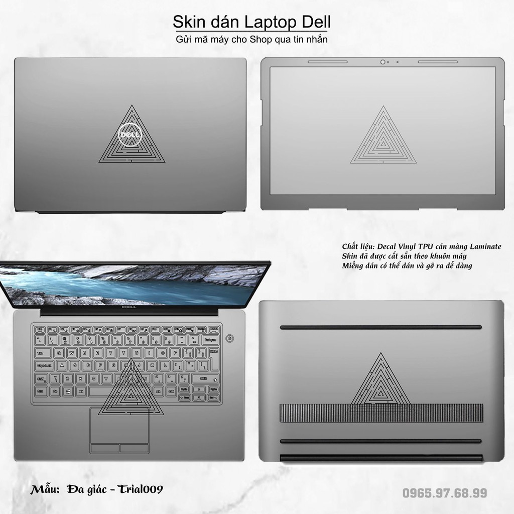 Skin dán Laptop Dell in hình Đa giác _nhiều mẫu 2 (inbox mã máy cho Shop)