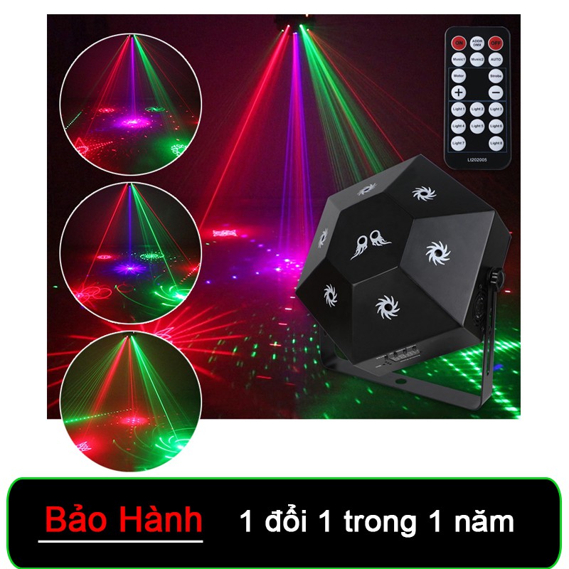 Đèn nháy t ám mắt mới Bánh xe nóng Ánh sáng laser Đỏ, xanh lá cây và xanh dương Đủ màu KTV