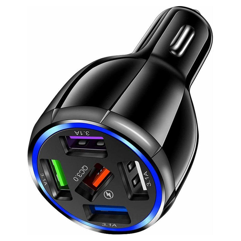 Tẩu Sạc Thông Minh Chia 5 Cổng USB 5 Cổng Sạc Nhanh Cho Xe Hơi