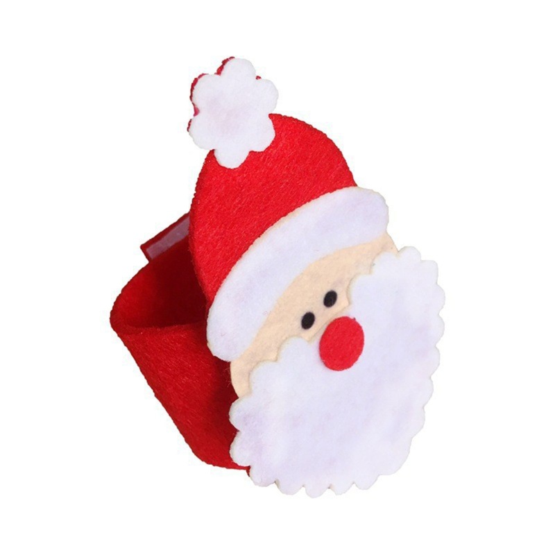Bộ 4 Vòng Giữ Khăn Ăn Hình Ông Già Noel