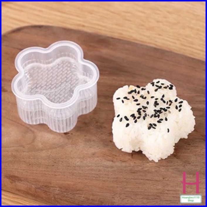 Bộ 7 Khuôn ép cơm tạo hình, làm cơm nắm, làm bánh cho bé - bằng nhựa trong suốt siêu đẹp