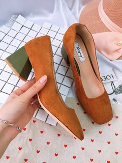 Giày cao gót da lộn