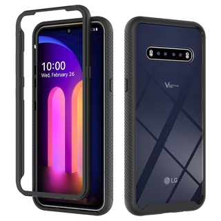 Dành Cho LG V60 ThinQ 5G Full Body Trong Suốt Cản Lưng Chống Sốc Hybrid Armor Vỏ Điện Thoại