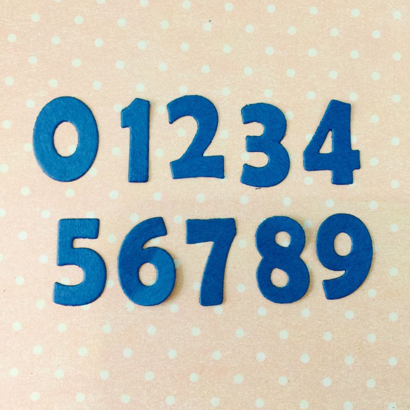 Khuôn Cắt Giấy Làm Từ Kim Loại Hình Số La Mã Trang Trí Scrapbook