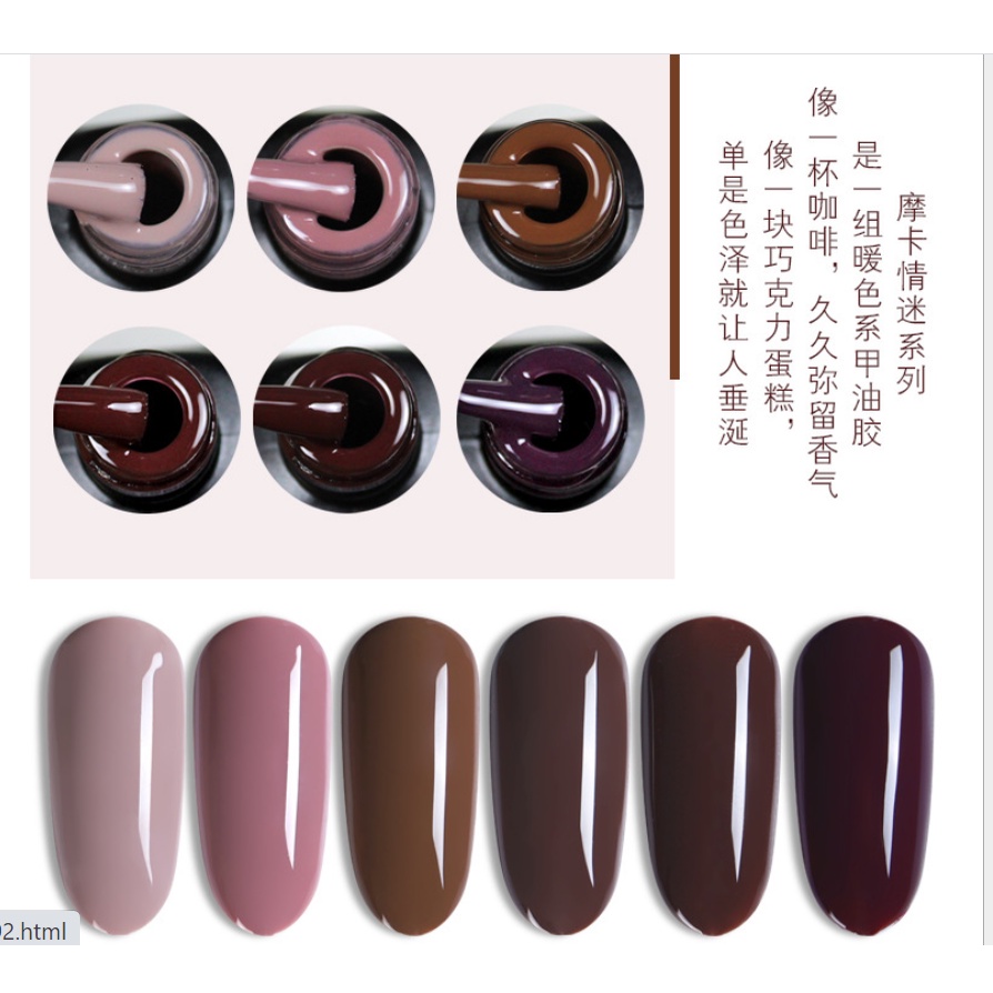 Sơn Gel Màu Nâu Cafe Mã KK 15ml Chính Hãng