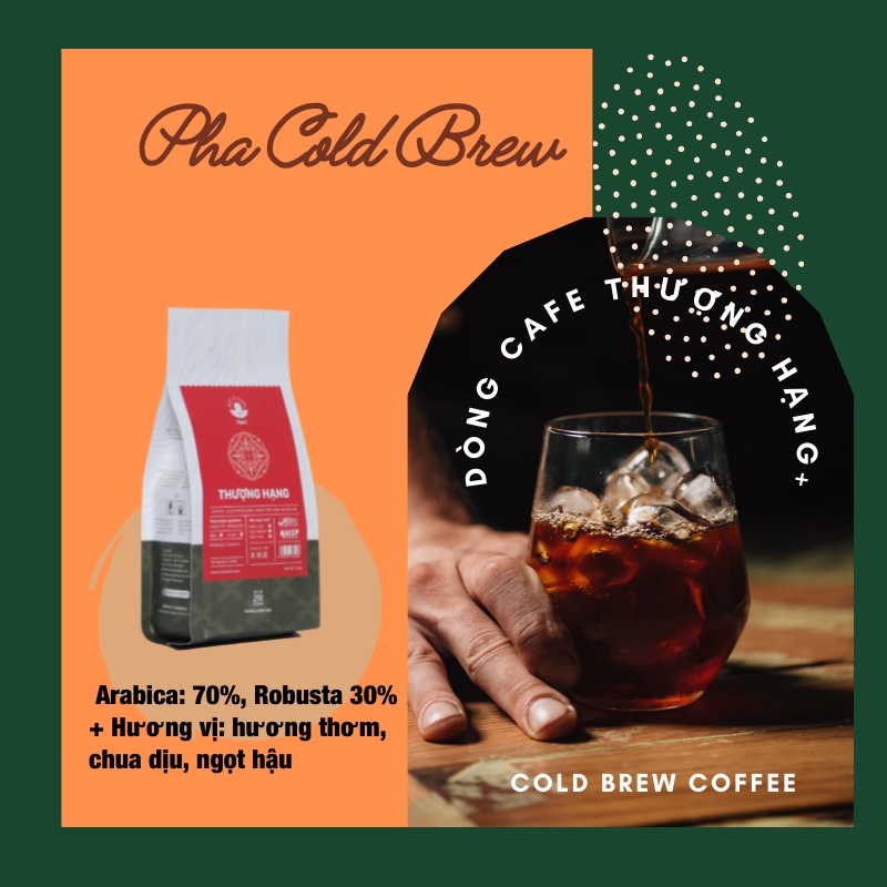 Cà Phê Arabica Nguyên Chất Dòng Thượng Hạng Hạt A Rang Mộc Hậu Vị Ngọt Thơm - Pha Máy, Pha Phin, Pha Cold Brew