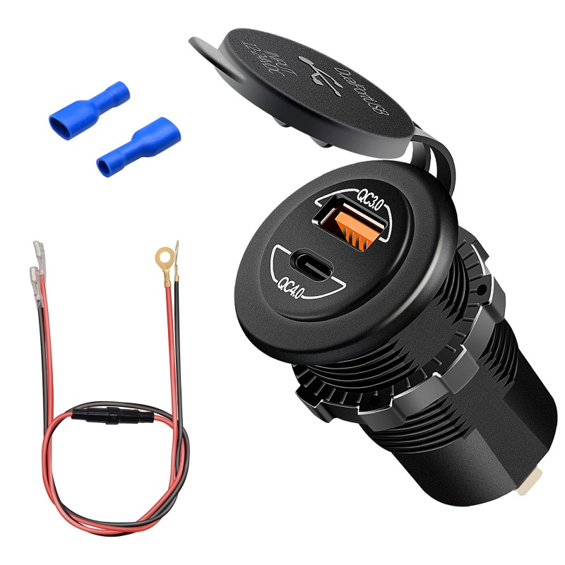 Ổ Cắm Sạc Nhanh Chống Nước IP65 60W Cho QC 4 0 PD Cho Điện Thoại / Máy Tính Bảng