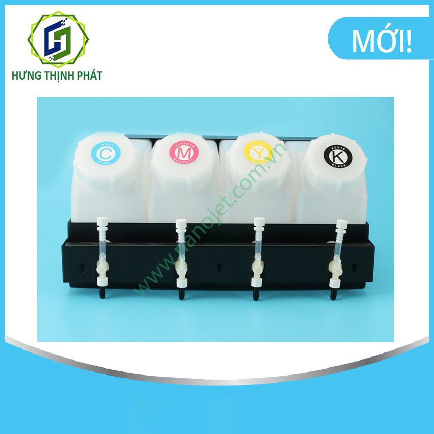 Bộ tiếp mực ngoài-hệ thống mực 4 màu dùng cho máy in phun Epson khổ lớn