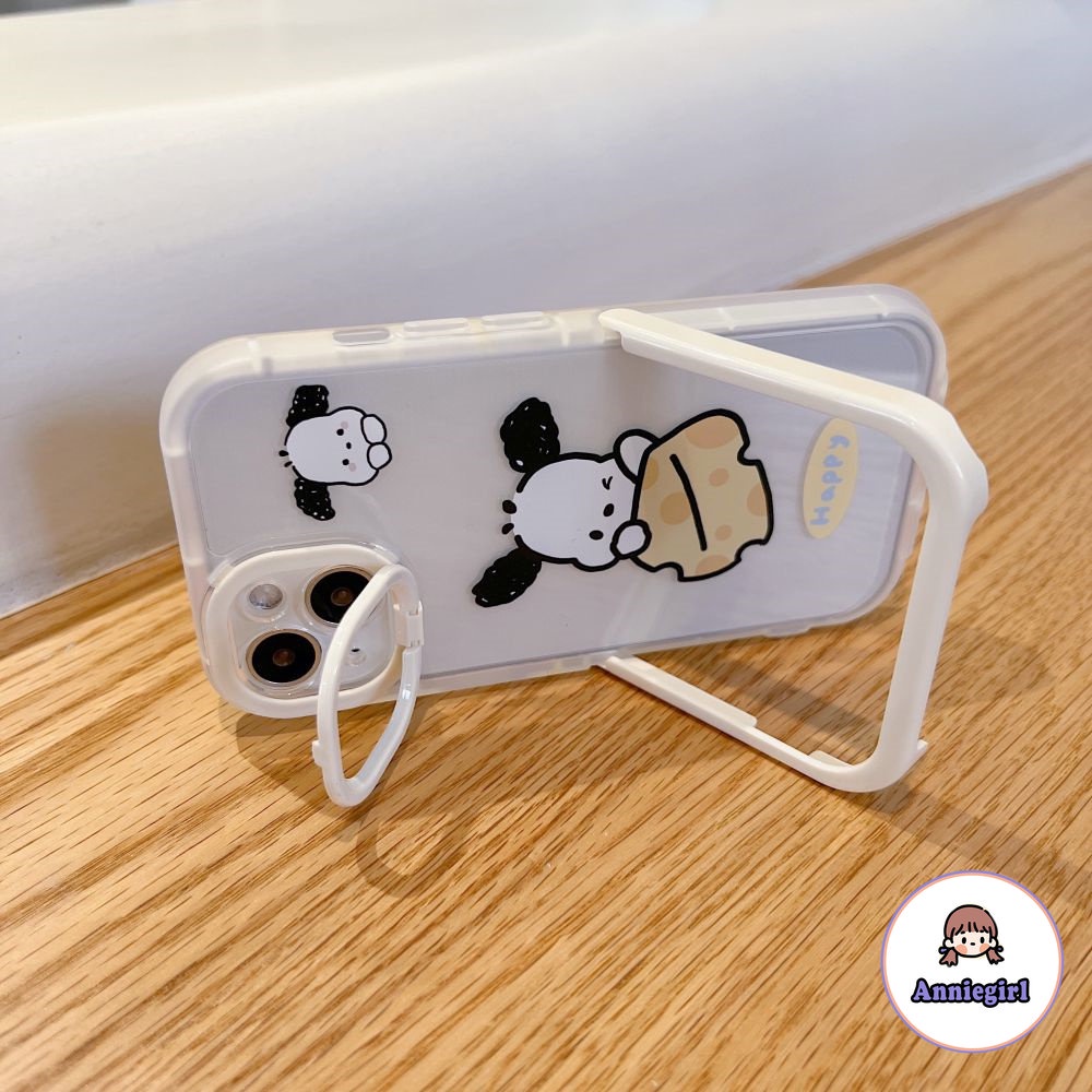 Ốp Điện Thoại TPU Mềm Hình Bánh Pochacco Hoạt Hình Có Giá Đỡ Cho IPhone 14 13 12 11 Pro Max