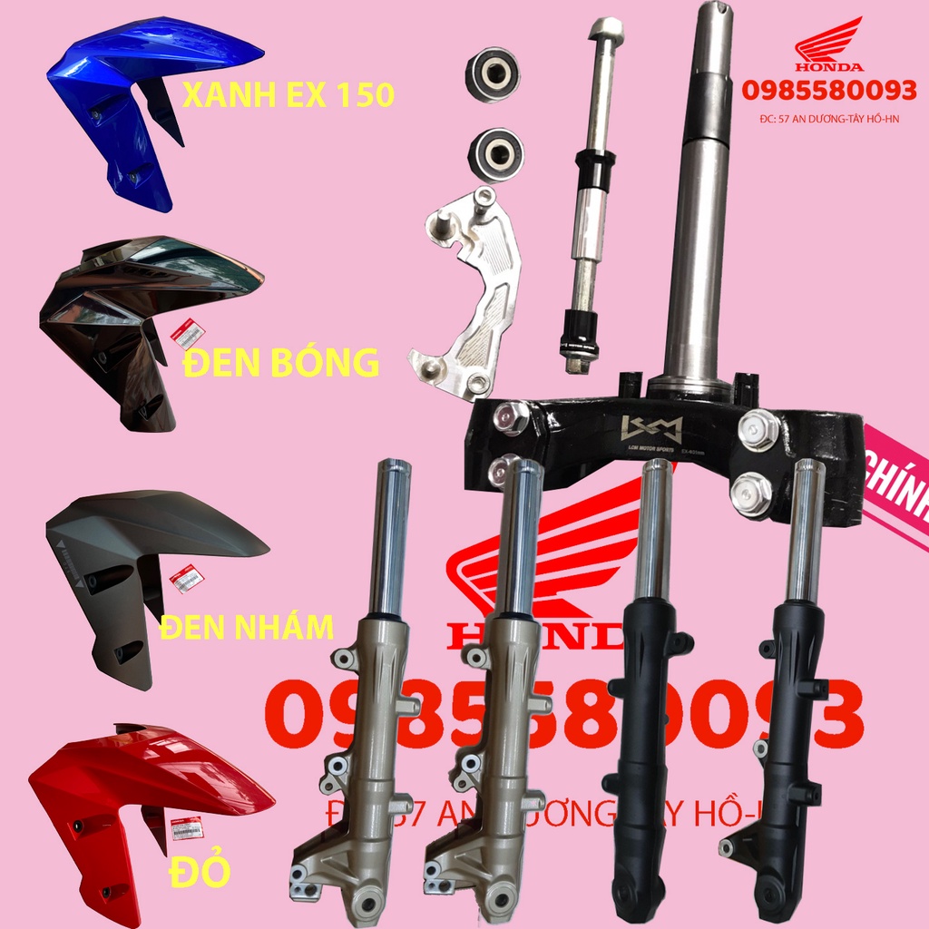 Phuộc trước LCM WINNER lắp EXCITER 150