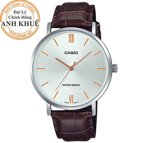 Đồng hồ nam dây da Casio Anh Khuê MTP-VT01L-7B2UDF