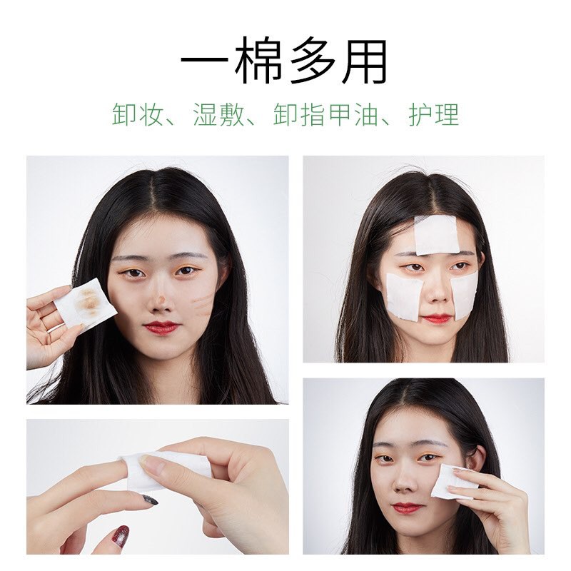 BÔNG TẨY TRANG 230 MIẾNG COSMETIC COTTON 100% SIÊU DAI 3 LỚP