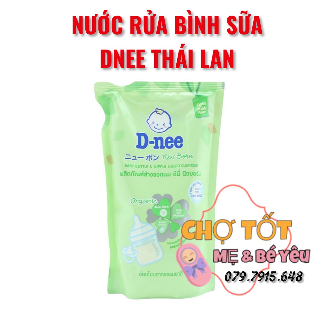 Nước Rửa Bình Sữa Dnee, Nước Rửa Bình Sữa Cho Bé Thái Lan (DNEE DẠNG TÚI 600ML)