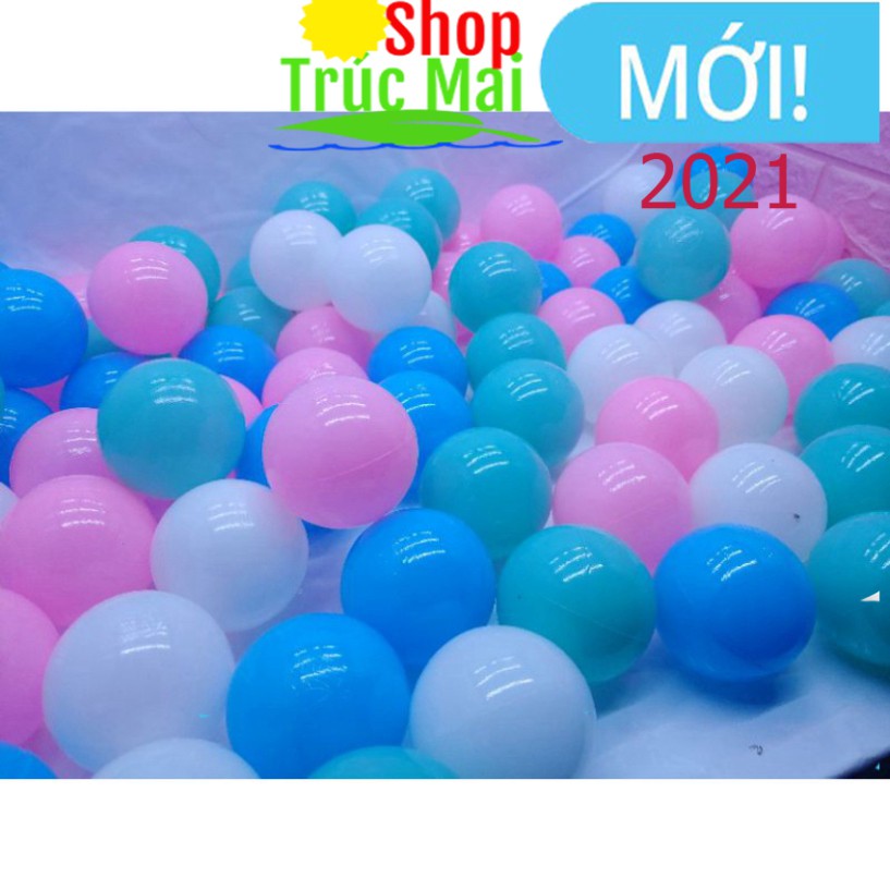 Túi 100 quả bóng nhựa Việt Nam chuyên dụng thả bể bơi hồ bơi