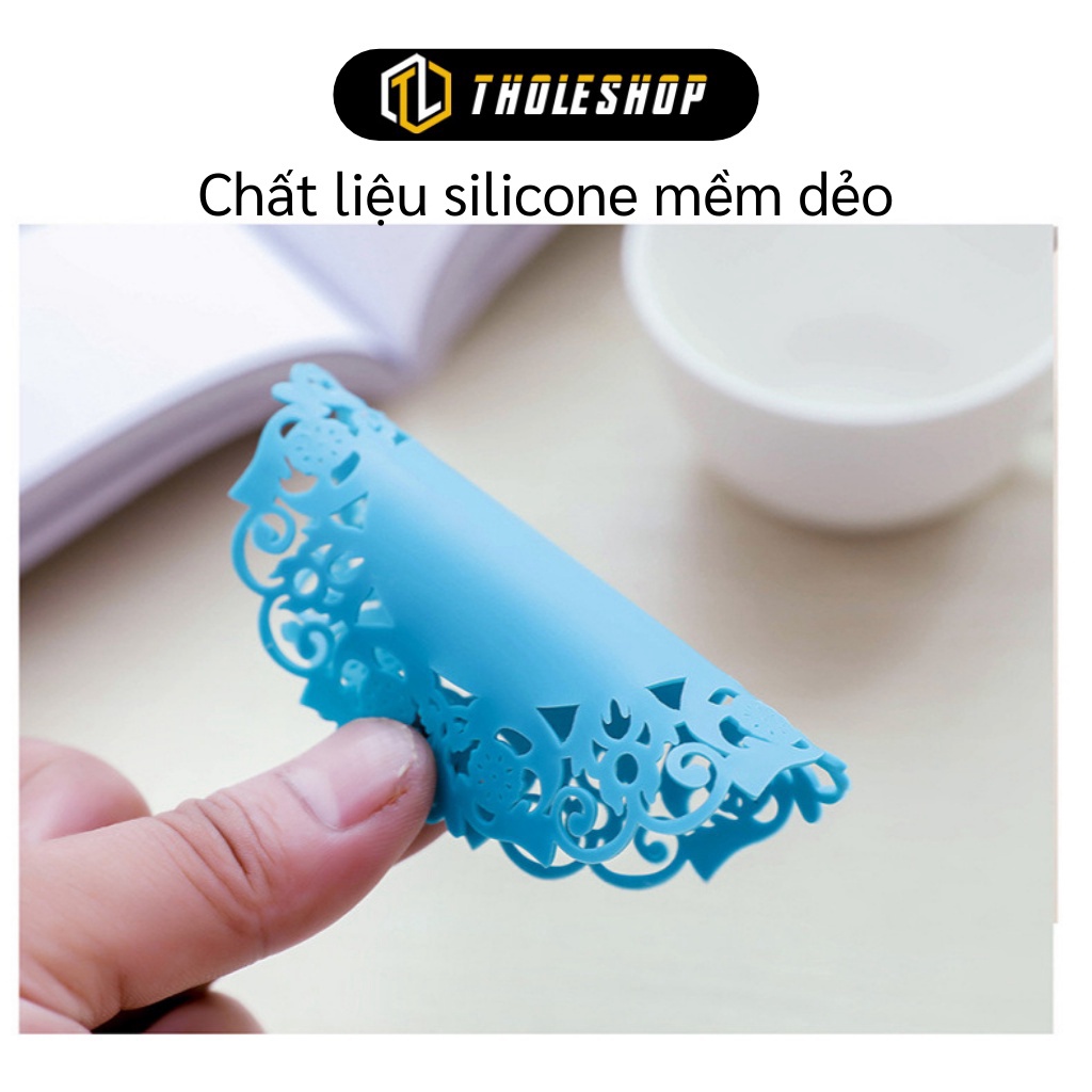 [SGD] Đế Lót Ly - Miếng Lót Nồi, Chén Bát Dĩa Silicone Họa Tiết Hình Hoa Cách Nhiệt  1029