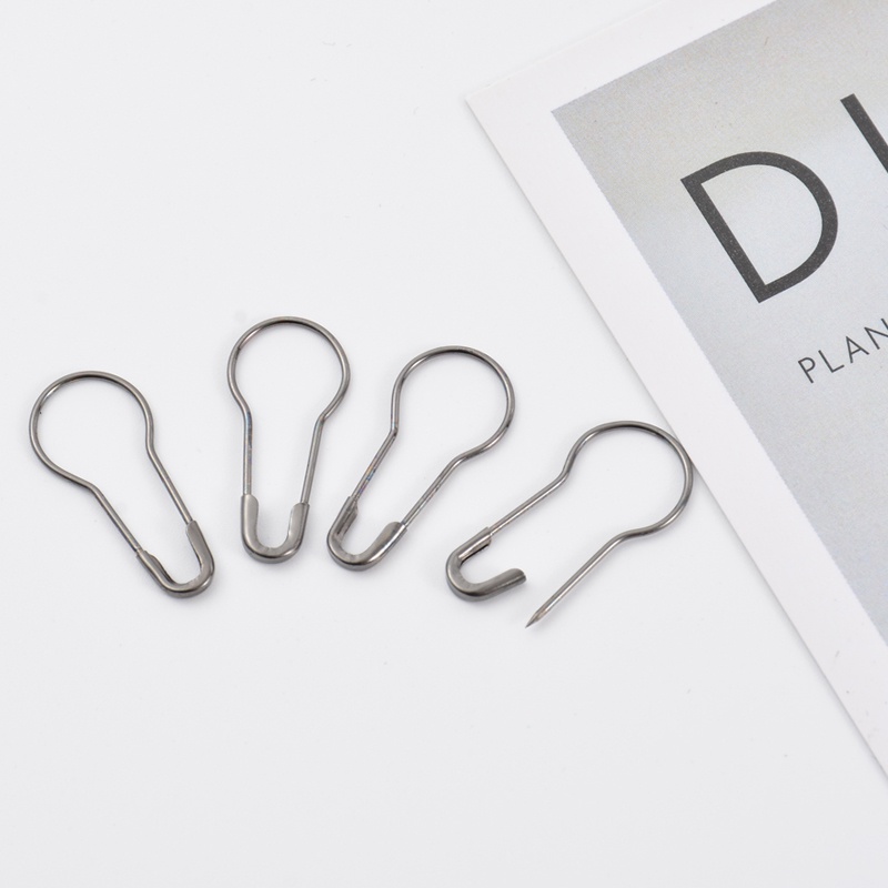 Set 30 Kẹp Giấy Hình Quả Bầu Bằng Đồng Màu Đen / Vàng / Bạc