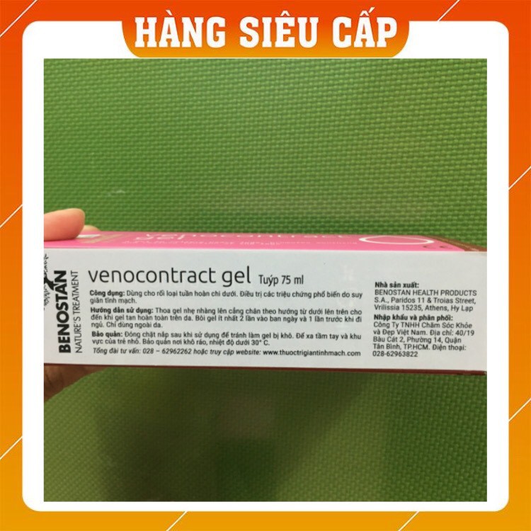 Venocontract Gel-Hỗ trợ điều trị các triệu chứng phổ biến do suy giãn tĩnh mạch, Vớ Giãn Tĩnh mạch, Gối