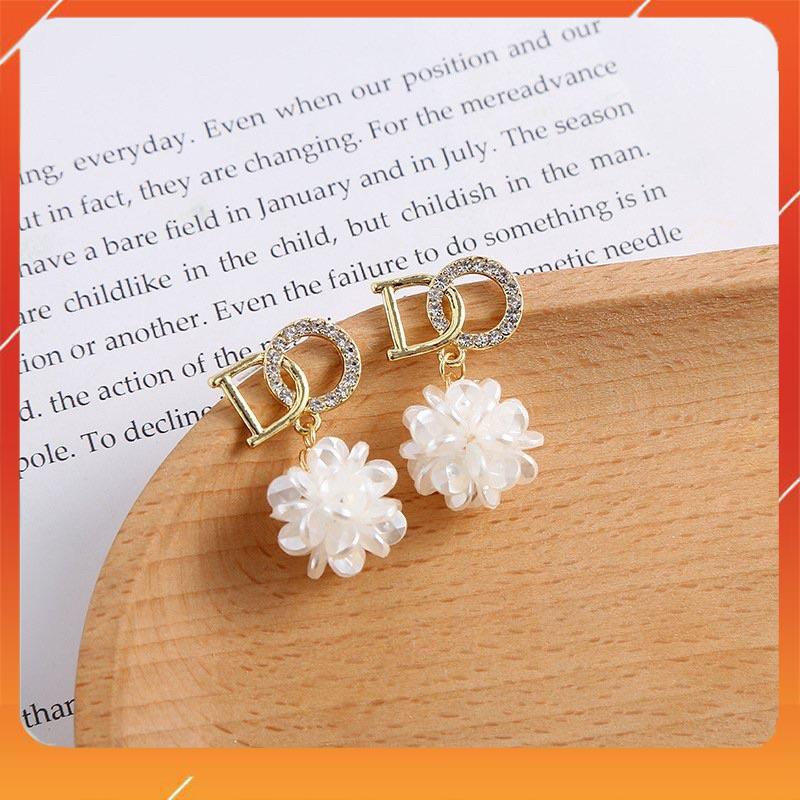 Khuyên tai dior Bông tai Dior hình bông hoa cao cấp thời trang cho nữ KPK98