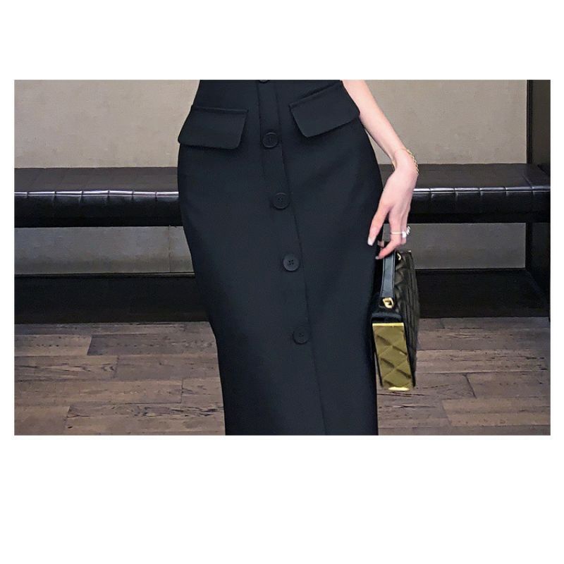 SET ÁO CROTOP CHÂN VÁY DÀI