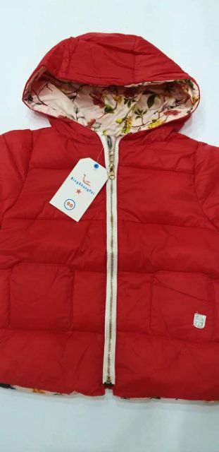 Áo Phao Đỏ Bé Gái mềm nhẹ