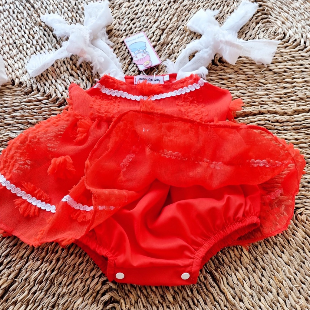 Body bé gái dễ thương 𝑻𝑨̣̆𝑵𝑮 𝑲𝑬̀𝑴 turbanSu Shop-Body thôi nôi-đầy tháng