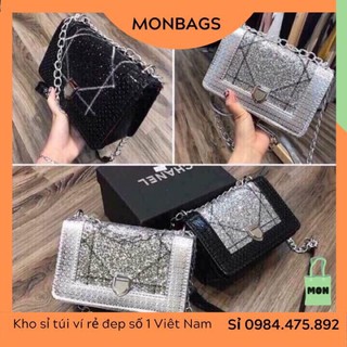 Túi Xách Nữ Cao Cấp Phong Cách Hàn Quốc Nhũ 3 Màu Monbag