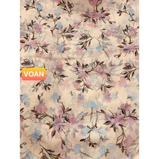 VẢI VOAN  HOA NHÍ - DÒNG VẢI THÔNG DỤNG - 1 MÉT X 1M5