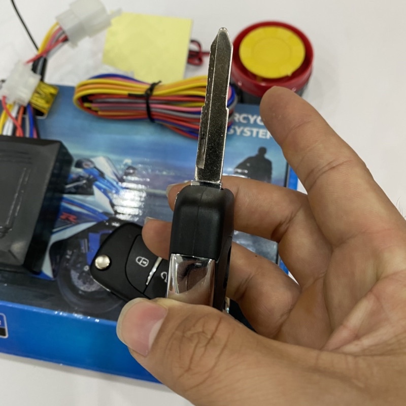 Bộ khoá chống trộm xe máy 2 remote chìa gập CTZ Honda Cao Cấp