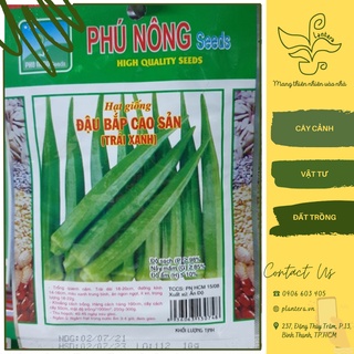 Hạt giống phú nông - đậu bắp cao sản gói 10g - hạt giống - rau ăn quả