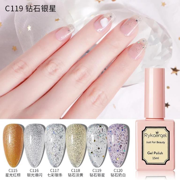 Sơn gel Rykaergel bảng màu 115 - 120 15ml
