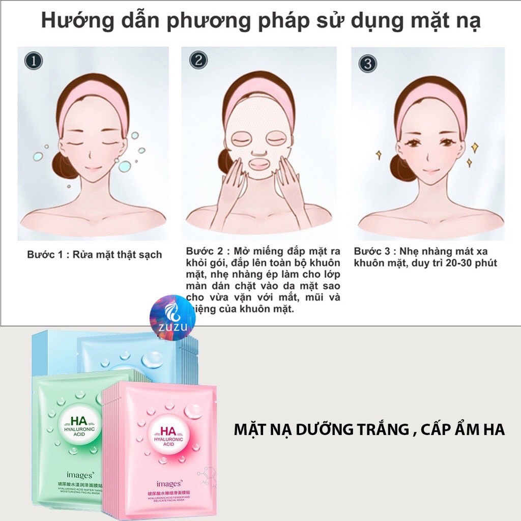 Mặt nạ giấy, mặt nạ HA dưỡng da dưỡng ẩm trắng da chống lão hóa nội địa trung WINKBEAUTY | BigBuy360 - bigbuy360.vn