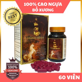 Viên Uống Cao Ngựa Bạch Nguyên Chất - Cao Hùng Bình