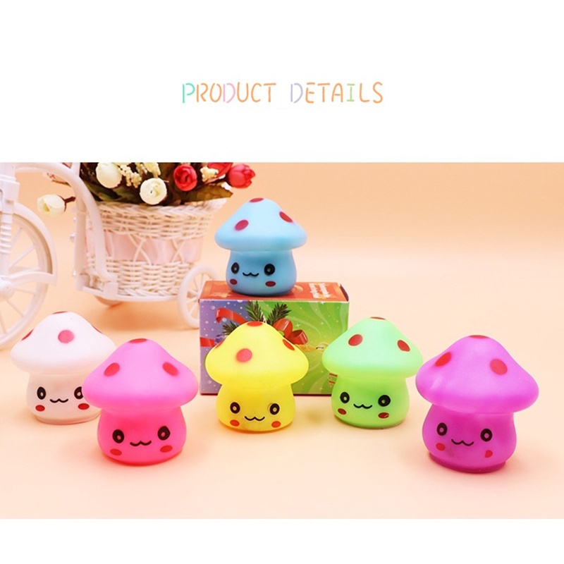 Mới Đèn Ngủ LED Hình Cây Nấm Dễ Thương Cho Bé