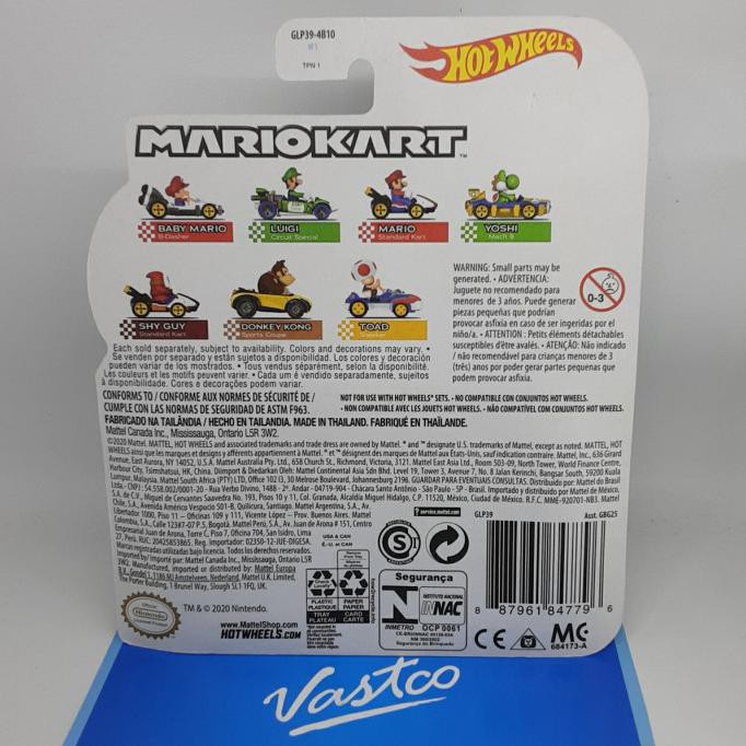 Hot Wheels Mô Hình Đồ Chơi Nhân Vật Mario Kart Mach 8 Yoshi Hotwheels