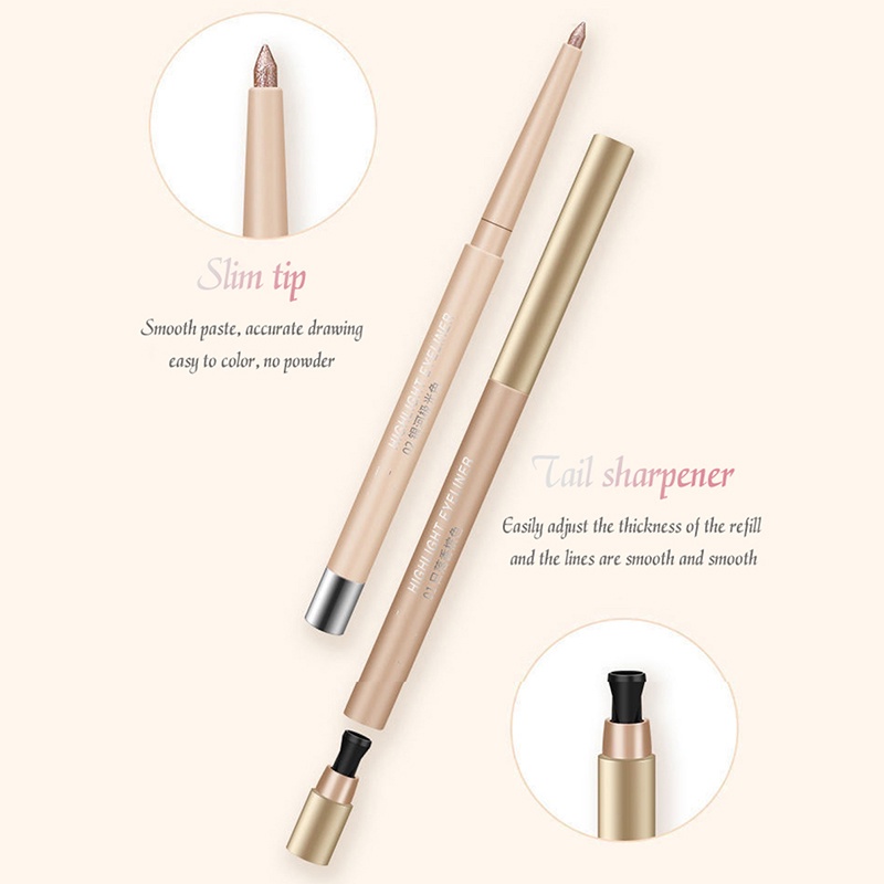 1 Bút Kẻ Mắt/Kẻ Mắt/Phấn Mắt/Bắt Sáng Tông Nhũ Kim Cương Ngọc Trai Chống Nước Làm Sáng Da
