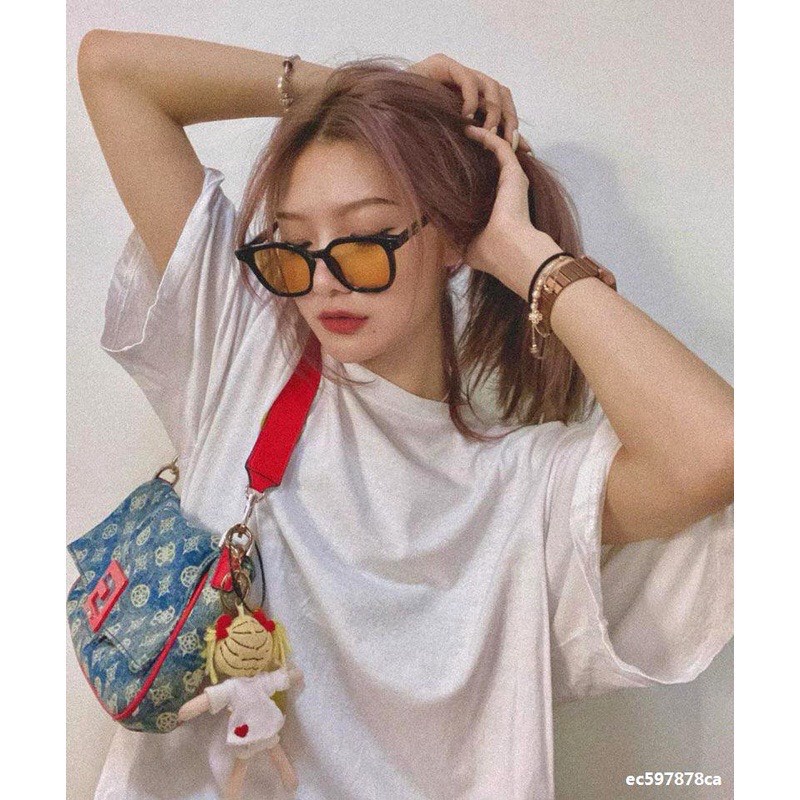 Kính mát thời trang nam nữ chữ V gọng vuông kính râm cá tính phong cách Ulzzang chống tia UV cực tốt đẹp giá rẻ 242