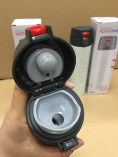 Bình giữ nhiệt lock&lock lhc541 450ml trắng và đỏ