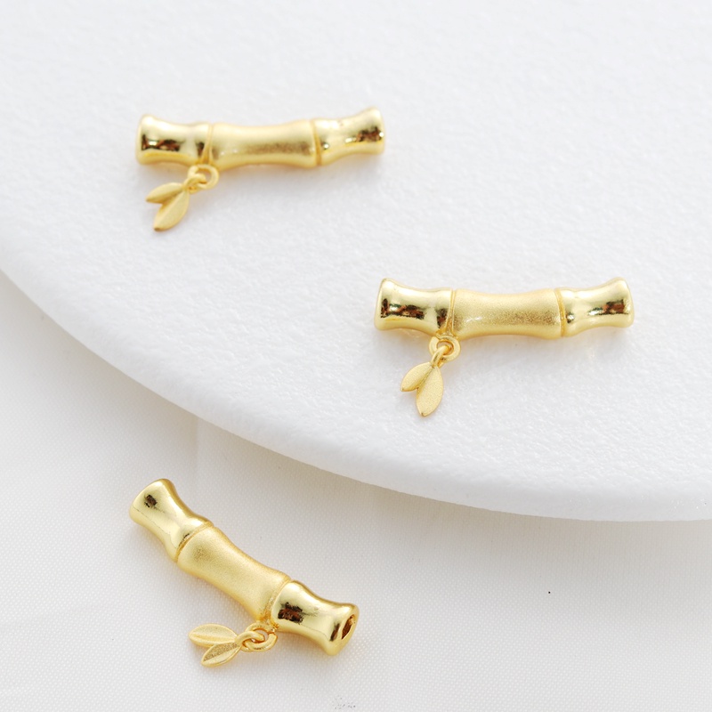 Lá Tre Mạ Vàng 18k 5 * 25mm 2mm Chuyên Dụng Làm Vòng Tay/Trang Sức