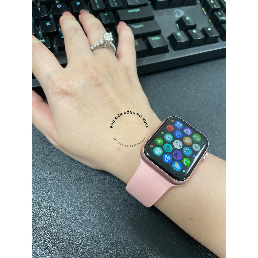 DÂY CAO SU APPLE WATCH ,T500plus ,HW12..Đủ size 38mm 40mm 41mm 42mm 44mm 45mm