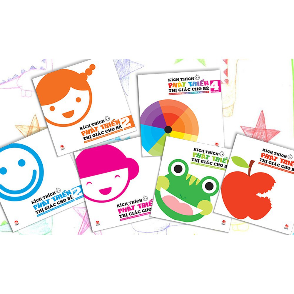 Sách - Combo Kích Thích Phát Triển Thị Giác Cho Bé ( Trọn Bộ 6 Cuốn ) | BigBuy360 - bigbuy360.vn